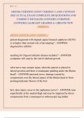 ORTHO CERTIFICATION VERSION 1 AND 2 NEWEST  2025 ACTUAL EXAM COMPLETE 200 QUESTIONS AND  CORRECT DETAILED ANSWERS &lpar;VERIFIED  ANSWERS&rpar; &vert;ALREADY GRADED A&plus; &lpar;BRAND NEW  VERSION&excl;&rpar;