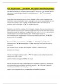PSY 3213 Exam 2 Questions with 100&percnt; Verified Answers