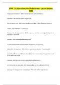 STAT 121 Questions Verified Answers Latest Update 2025