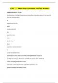 STAT 121 Exam Prep Questions Verified Answers