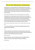 STAT 121 Exam 2025 Questions Verified Answer