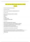 STAT 121 Exam 2025 Practice Questions Verified Answers