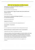 STAT 121 Test Questions Verified Answers