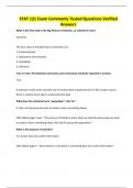 STAT 121 EXAMS BUNDLE&vert; QUESTIONS AND ANSWERS