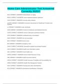Home Care Administrator Test Answered Correctly 2025&excl;&excl;&excl;