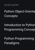 Python theory 