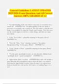 General Guidelines LATEST UPDATED 2025&sol;2026 Exam Questions And All Correct Answers 100&percnt; GRADED AT A&plus;