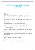 CVENT EXAM QUESTIONS AND ANSWERS