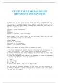 CVENT EVENT MANAGEMENT QUESTIONS AND ANSWERS