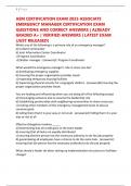AEM CERTIFICATION EXAM 2025 ASSOCIATE EMERGENCY MANAGER CERTIFICATION EXAM QUESTIONS AND CORRECT ANSWERS &vert; ALREADY GRADED A&plus; &vert; VERIFIED ANSWERS &vert; LATEST EXAM &lpar;JUST RELEASED&rpar;