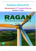 Solutions Manual for  Microeconomics 17th Canadian Edition by  Christopher T&period;S&period; Ragan All Chapters 1 - 20&comma; Complete Newest Version