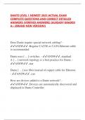 DANTE LEVEL 1 NEWEST 2025 ACTUAL EXAM  COMPLETE QUESTIONS AND CORRECT DETAILED  ANSWERS &lpar;VERIFIED ANSWERS&rpar; &vert;ALREADY GRADED  A&plus; &lpar;BRAND NEW VERSION&excl;&rpar;  Does Dante require special network cabling&quest; -  ANSW&period;&period;Regular CAT5E or CAT6