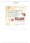 TEST BANK For Illustrated Anatomy of the Head and Neck 6th Edition by Margaret J&period; Fehrenbach&comma; Susan W&period;