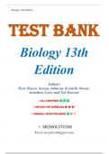 Test Bank for Biology&comma; 13th Edition by Peter Raven