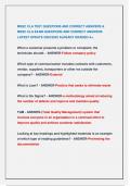 MSSC CLA TEST QUESTIONS AND CORRECT ANSWERS &  MSSC CLA EXAM QUESTIONS AND CORRECT ANSWERS   LATEST UPDATE 2024&sol;2025 ALREADY GRADED A&plus;&period; 