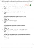 Test Bank For Survey of Accounting 10th Edition by Carl Warren&comma; Amanda Farmer&comma; Jefferson P&period; Jones