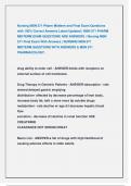 Nursing MSN 571 Pharm Midterm and Final Exam Questions  with 100&percnt; Correct Answers Latest Updated &vert; MSN 571 PHARM  MIDTERM EXAM QUESTIONS AND ANSWERS &vert; Nursing MSN  571 Final Exam With Answers &vert; NURSING MSN 571   MIDTERM QUESTIONS WITH ANSWERS & MSN 571  P
