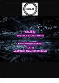 Graad 12 -Wiskunde Geletterdheid Lewensreddergids 