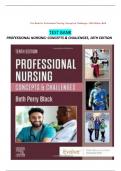 Professional Nursing Concepts & Challenges&comma; 10th Edition by Beth Perry Black - Test Bank with Expert