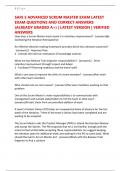 SAFE 5 ADVANCED SCRUM MASTER EXAM LATEST EXAM QUESTIONS AND CORRECT ANSWERS &lpar;ALREADY GRADED A&plus;&rpar; &vert; LATEST VERSION &vert; VERIFIED ANSWERS