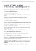 COURT OFFICER BY ZENO QUESTIONS & ANSWERS&lpar;RATED A&plus;&rpar;