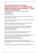 WGU C790 FOUNDATIONS IN NURSING INFORMATICS EXAM 2025 &vert; ALL QUESTIONS AND CORRECT ANSWERS &vert; ALREADY GRADED A&plus; &vert; LATEST VERSION &lpar;JUST RELEASED&rpar;
