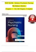 TEST BANK - Keltners Psychiatric Nursing&comma; 9th Edition &lpar;Steele&rpar;&comma;  Chapters 1 - 36 &vert; All Chapters Complete 