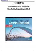 Test Bank for Intermediate Accounting 18th Edition by Kieso&comma; Weygandt and Warfield&comma; ISBN&colon; 9781119790976&comma; All 23 Chapters Covered&comma; Verified Latest Edition