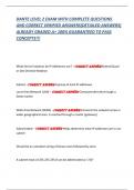 DANTE LEVEL 2 EXAM WITH COMPLETE QUESTIONS  AND CORRECT VERIFIED ANSWERS&lpar;DETAILED ANSWERS&rpar;  ALREADY GRADED A&plus; 100&percnt; GUARANTEED TO PASS  CONCEPTS&excl;&excl;&excl; 