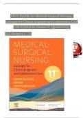 TEST BANK for Medical-Surgical Nursing&colon; Concepts for Clinical Judgment and Collaborative Care 11th Edition by Donna D&period; Ignatavicius&comma; All chapters 1 - 74>Download as Pdf File< UPDATED 2025