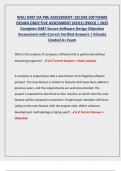 WGU D487 OA PRE-ASSESSMENT&colon; SECURE SOFTWARE  DESIGN OBJECTIVE ASSESSMENT &lpar;KEO1&rpar; &lpar;PKEO&rpar; &vert; 2025  Complete D487 Secure Software Design Objective  Assessment with Correct Verified Answers &vert; Already  Graded A&plus; Exam 