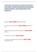 NURSE AIDE STATE EXAM WITH COMPLETE QUESTIONS  AND CORRECT VERIFIED ANSWERS&lpar;DETAILED ANSWERS&rpar;  ALREADY GRADED A&plus; 100&percnt; GUARANTEED TO PASS  CONCEPTS&excl;&excl;&excl;