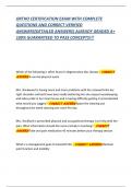 ORTHO CERTIFICATION EXAM WITH COMPLETE  QUESTIONS AND CORRECT VERIFIED  ANSWERS&lpar;DETAILED ANSWERS&rpar; ALREADY GRADED A&plus;  100&percnt; GUARANTEED TO PASS CONCEPTS&excl;&excl;&excl;