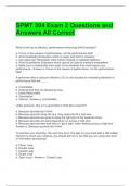 SPMT 304 Exam 2 Questions and Answers All Correct 