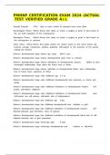 PMHNP certification Exam 2024 &lpar;Actual test verified Grade A&plus;&rpar;&period;
