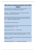 WGU c254 pre assessment questions with verified answer1&period;