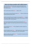 WGU C214 Finance questions with verified answers&period;