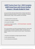 AANP Practice Exam Test &vert; 2025 Complete  AANP Actual Exam with Correct Verified  Answers &vert; Already Graded A&plus; Exam