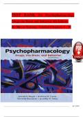 TEST BANK For Psychopharmacology Drugs the Brain and Behavior 4th Edition By Meyer Nursing&comma; Verified Chapters 1 - 20