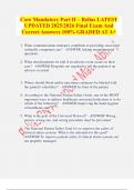 Core Mandatory Part II &ndash; Relias LATEST  UPDATED 2025&sol;2026 Final Exam And Correct Answers 100&percnt; GRADED AT A&plus; 