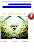 TEST BANK for Calculus 9th Edition by Varberg&comma; Purcell and Rigdon&comma; verified chapters questions with complete solutions&period;