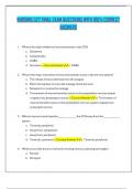 NURSING 527 FINAL EXAM QUESTIONS WITH 100- CORRECT ANSWERS