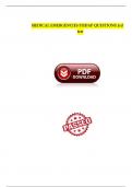 MEDICAL EMERGENCIES FISDAP QUESTIONS & ANSWERS 3rd test&semi; REVISION GUIDE 2024&sol;2025 Updated&period;