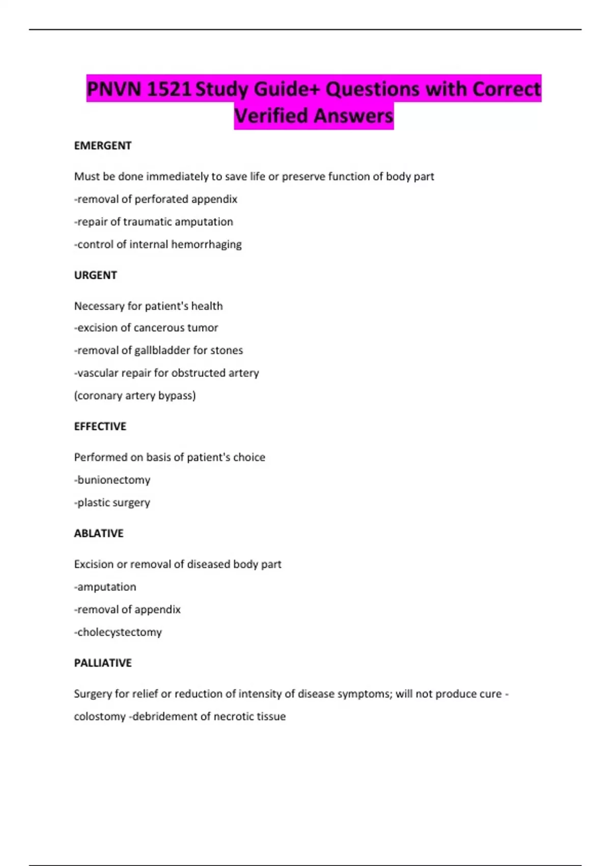 PNVN 1521 Study Guide+ Questions with Correct Verified Answers - PNVN ...