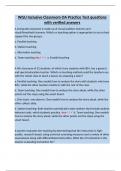 WGU Inclusive Classroom OA Practice Test questions with verified answers&period;