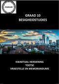 GRAAD 10 - BESIGHEIDSTUDIES STUDIEGIDS