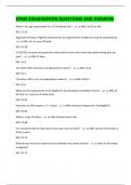 EPME EXAMINATION QUESTIONS AND ANSWERS