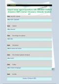 Airport ramp agent Questions with Detailed Verified  Answers &lpar;100&percnt; Correct Answers&rpar; &sol;Already Graded  A&plus;