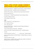 FINAL CPSC STUDY GUIDE CORRECT QUESTIONS & SOLUTIONS&lpar;RATED A&plus;&rpar;
