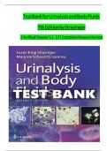 Test Bank for Urinalysis and Body Fluids  7th Edition by Strasinger &vert; Verified Chapter's 1 - 17 &vert; Complete Newest Version
